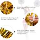 Pack of 4 Cheerleading Pom Poms 12 inch 80g Foil Plastic Metallic Cheerleader Pom Poms for Cheer Sport Kids Adults Team Spirit Cheering (Rose Red/Gold New)