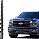 VOFONO Short Antenna for GMC Sierra & Chevy Silverado 1500 2500 3500 (2009-2026) | 8.5 inch Spiral Direct Truck Replacement Antenna (M7 Thread)