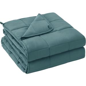 yescool Weighted Blanket for Adults (20 lbs, 60 x 80, Teal) Cooling Heavy Blanket for Sleeping Perfect for 190-210 lbs, Queen Size Breathable Blanket with Premium Glass Bead, Machine Washable