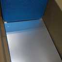 Foldable Acrylic Full Length Mirror with Handle, Blue, Tri-Fold