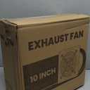 8 inch Exhaust Fan, 735CFM Wall Mounted Vent Fans, Ventilation Blower for Ceiling Bathroom Attic Window Basement Ventilation Fan, 110V 80W