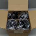 SUNVIE 4 Pack Up Lights, 5W Uplighting Indoor Uplights with 2700K GU10 Bulbs, Uplighting Indoor Spot Lights for Home Plant Picture, 5.9 FT Plug Cord & Foot Switch (Black)