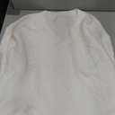 Saodimallsu Womens V Neck Mini Sweater Dress Cable Knit Long Lantern Sleeve Casual Loose Fall Tunic Pullover Sweaters White Size L