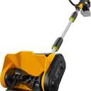 Cordless Snow Shovel Compatible with DeWalt 20V Battery, 12" Electric Snow Blower with 20FT Max Throw & Adjustable Handle & Safety Switch, Snow Thrower for Driveway, Deck, Patio, Steps (NO Battery) (Yellow)