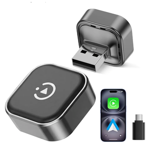 Spedal 2026 2-in-1 Wireless CarPlay & Android Auto Adapter, Ultra Mini Dongle Converts Wired to Wireless, WiFi 6 & Bluetooth 5.4, Plug & Play Stick for Cars with Factory Wired System, Low Latency