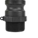 BYH 2pcs Type F Standard Camlock Couplings Camlock Fittings Poly, 2 in Cam Groove Fitting Male Camlock Quick Conversion Connector Cam Latch Fittings Standard Couplings