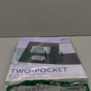 FILE-EZ Two-Pocket Folders, Black, 25-Pack, Textured Paper, Letter Size (EZ-32505)