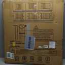 Cumbor 29.7-46" Baby Gate for Stairs, Toddler Safety Essentials for The House, Auto Close Dog Gate for Doorways, Mom's Choice Awards Winner-Easy Install Pressure Mounted Pet Gates for Dogs, White