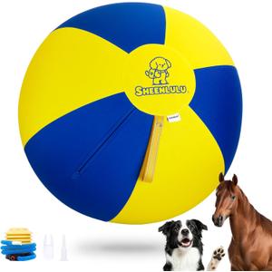 25'' Herding Ball for Dogs & Horses, Large Dog Traing Ball with Handle, Big Collie Ball for Australian Shepherd, Blue Heelers, Medium to Large Breeds, Horse Ball for Outdoor Play