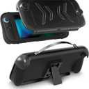 Grip Case for Nintendo Switch 2 (2025), Protective Case with Ergonomic Grip, Include Detachable Front Shell Face Cover, Bracket and Strap