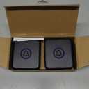 FOVKSUC Wireless Doorbell, Waterproof Door Bell with 60 Chimes, 5 Volume Levels & 2 Mute Modes, Loud Door Bell Ringer Wireless for Home Classroom Office (2 Receiver & 1 Button, Black, American Plug)