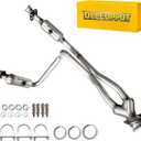 High Flow Catalytic Converter Kit Direct-Fit for Ford Transit 150/250/350 2015 2016 2017 2018 2019 3.7L V6 Catalytic Convertor Replace 644108 EPA Compliant