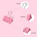 2 x Binder Clips Assorted Sizes, 120 Pcs Colored Paper Clips, Extra Large, Large, Medium, Small, Mini, Micro