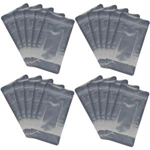 XunLiu Al-Foil Win Stand Bag​ Zip Lock Bags Reusable Airtight Storage Bags (20, 12cmX22cm+6cm/0.36mm) 2 Pack