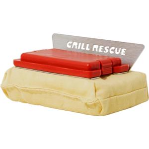 Grill Rescue Griddle Brush Bristle-Free, Heavy-Duty Griddle Cleaner for Flat Tops & BBQ Griddles | Heat Resistant, Safe for Nonstick Surfaces, Cast Iron & Stainless Steel (Griddle Head)