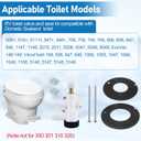 385314349 RV Toilet Water Valve Assembly Kit - Fit for Camper Trailer RV Toilet Spare Parts - Toilet Rubber Seal 385311462 Compatible with Sealand EcoVac Vacuflush Pedal Flush Toilets