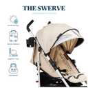 Baby Delight | Swerve Stroller | Lightweight | for Travel & Everyday | Multi-Position Recline | Compact Fold | Extra Storage | Tan