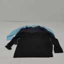 Womens 3 Piece Long Sleeve Tops Crew Neck Stretch Fitted Underscrubs Layer Tee Shirts Tops, Size S