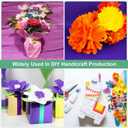 M METERXITY 8-Rolls Crepe Paper Streamer, 656ft Crepe Streamers Party Decorations for DIY/Halloween/Christmas/Party Supplies [Black-1.8 Inch x 82 Ft/Roll]