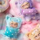 CALEMBOU Plush Blind Box, Cute Grumpipi Whispers to Dreamland Series Soft Stuffed Keychain, Kawaii Mystery Vinyl Bag Charms Collectible for Birthday Christmas