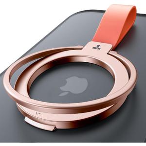 TORRAS 2025 Upgrade (Gen 5.0) Magnetic Phone Grip Holder Kickstand, Compatible with PopSockets MagSafe Ring Removable, for iPhone 16,15, 14, 13 12 11 Pro/Max, Samsung Google (Rose Gold), Ostand Ring