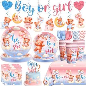 Football Party Decorations, 109Pcs Sports Theme Party Tableware Set Include Plates Napkins Tablecloth Banner Hanging Swirls for Football Game Day Tailgate Party Decor Serves 20