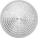 LEKEYE Shower Drain Hair Catcher | Strainer | Shower Stall Drain Cover | Bathroom Drain Protector Stainless Steel and Silicone(Light Gray)