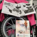 Bayer Trendy Doll Stroller, Hot Pink Toy Carriage for Kids, Foldable with Shoulder Bag & Storage Basket, 67 x 41 x 68 cm