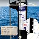 PT-2 Sailboat Rigging Tension Gauge, Aluminum Professional Hand-Free Force Gauge, Cable Tension Gauge for 3/16, 7/32, 1/4IN Cable Diameter, for Standing Rigging, Cable Rigs, Forestays, 2000 lbs