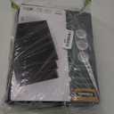Fellowes Binding Linen Presentation Covers, Letter, Black, 200 Pack (5217001), Black Linen