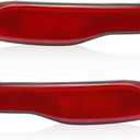 Left and Right Rear Bumper Reflector Light Compatible with Cherokee 2014 2015 2016 2017 2018 68105144AC 68105145AC (Left+Right)