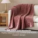 Bedsure GentleSoft Pink Throw Blanket for Women - Super Soft & Cozy, Fleece Blankets for Girls, Ideal for Couch & Bed, Dusty Rose, 50x70 Inches