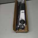 ENJOYBASICS Matte Black Shower Curtain Rod 30 to 76 Inches, 1 Inch Stainless Steel Adjustable Spring Tension Rods No Drill for Bathroom, Closet, Window, Room Divider, Never Rust, Non Slip