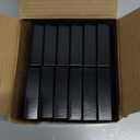 Dunzy Aluminum Fence Post Caps 2" x 2" Black Post Caps Fence Topper Pressure Fit Post Cover for Mailbox Metal Wood Plastic Vinyl Iron Deck Railing(12 Pcs)