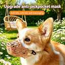 7pcs/Set Basket Dog Muzzle for Small and Large Dogs Breathable Adjustable Anti Bite Pet Training Mouth Cover