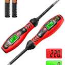 ANENG Voltage Tester with Screwdriver Electrical Tester Tool Non Contact Voltage Detector Dual Range AC 11V/30V-1000V,Live/Null Wire Electric Tester with LCD Display,Buzzer Alarm,Breakpoint Finder