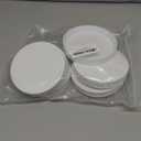 120mm (4 7/8 ") Fit - (6 Pack) Large White Plastic Lids for 1 Gallon Wide Mouth Glass & Plastic Jars  PE Foam Liner, Food-Grade, Leak-Resistant Caps (Jars Not Included) by The Kombucha Company