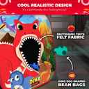 Swooc Games - Dino Frenzy | 2-in-1 Corn Hole Games for Kids | 5-Second Setup | Dinosaur Bean Bag Toss Game for Kids | Kid Cornhole Game Set | Toddler Party Activity | Outside Bean Bags Kid Tossing