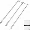 QuliMetal 304 Stainless Steel Grill Burner for Weber Genesis 300 (2007-2010), Genesis E310 E320 S310 S320 EP310 EP320 Gas Grill with Side Control Knobs, Replace for Weber 67722 67820