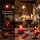 Pack of 12 Flameless LED Tealights Candle, Battery Operated LED Tealights Candles for Party,Events,Wedding use (Red), S1012R