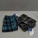 Mad Dog Concepts Boys Pajama Pants - Soft Micro Fleece PJ Bottoms for Kids Printed Plaid Design Boy's Sleepwear Size 620 3PK (8, Black / Blue / Teal) 2 Pack
