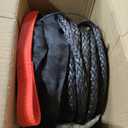 TYT Synthetic Winch Rope Kit - 1/2" x 92' with 32000 lbs Strength, Protective Sleeve, Heavy Duty Hook and Safety Pull Strap for Off-Road 4x4 Vehicles, Trucks (Black)