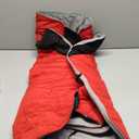 MIGOHI Thermal Large Dog Fleece Jacket - Rainproof Coat for Large Dogs, Thick Dog Winter Coat,Snow Jacket for Dogs Windproof for Hunting Camping,Windy Chilly Days,Doberman,Great Dane,3XL,RedBlack