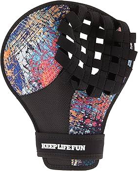Waboba Catch Water Glove Pro Water Bouncing Ball Set - for Beach Games & Swimming Pool Toys  Baseball Style Mitt for Catching Water Balls  One Size Ambidextrous Design