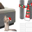 2 Pcs Cat Scratch Furniture Protector, Trimmable Couch Protector from Cat Claws, DIY Cat Scratcher for Couch Furniture or Wall Protector, and Covering Cat Tower, Dark Grey