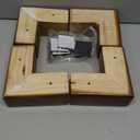 AORYVIC Solid Wood Legs for Furniture, L-Shaped Bed Risers, Furniture Legs for Sofa Couch Dresser Cabinet Table, Couch Sofa Feet, Furniture Risers, Bed Lifters 4 Pack (2 inch, Brown)