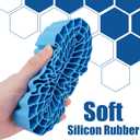 INJORA 4PCS Silicone Rubber Insert Foam for 132-134mm (5.25" OD) 2.2" Tires(Blue)