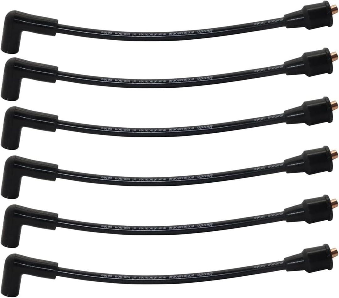 XQSMWF Pack of 6 Spark Plug Wires 67mm v6 6 Cylinder Compatible with Mercury Compatible with Mariner 40 150-200 Hp 6PACx6 368-200-06