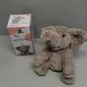 Hopearl Adorable Plush Calf Elephant Toy Floppy Elephish Ultra Soft Stuffed Animal for Boys Girls Kids Toddlers, Gray, 9''