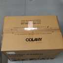 COLAMY Modern Dining Chairs Set of 2, Upholstered Corduroy Accent Side Leisure Chairs with Mid Back and Wood Legs for Living Room/Dining Room-Beige